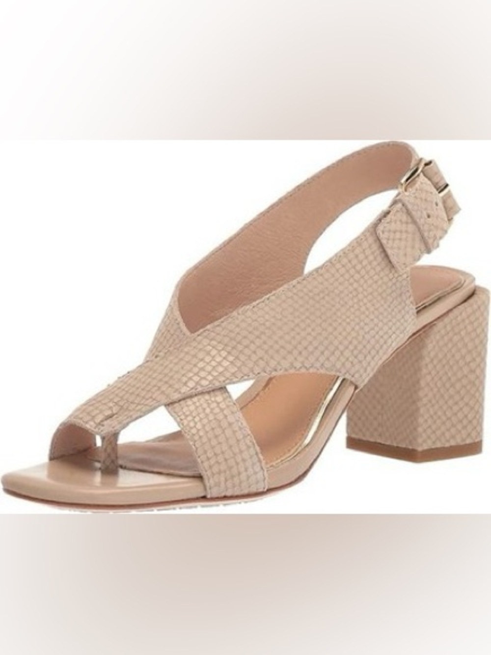 Donald Pliner Pasha Heeled Slingback Sandals — Praline — Size 7.5